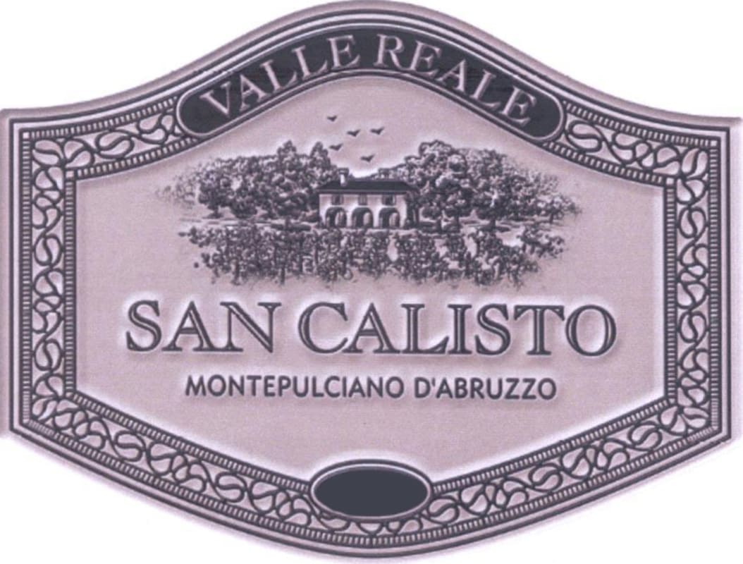Valle Reale Montepulciano d'Abruzzo San Calisto 2009 Front Label