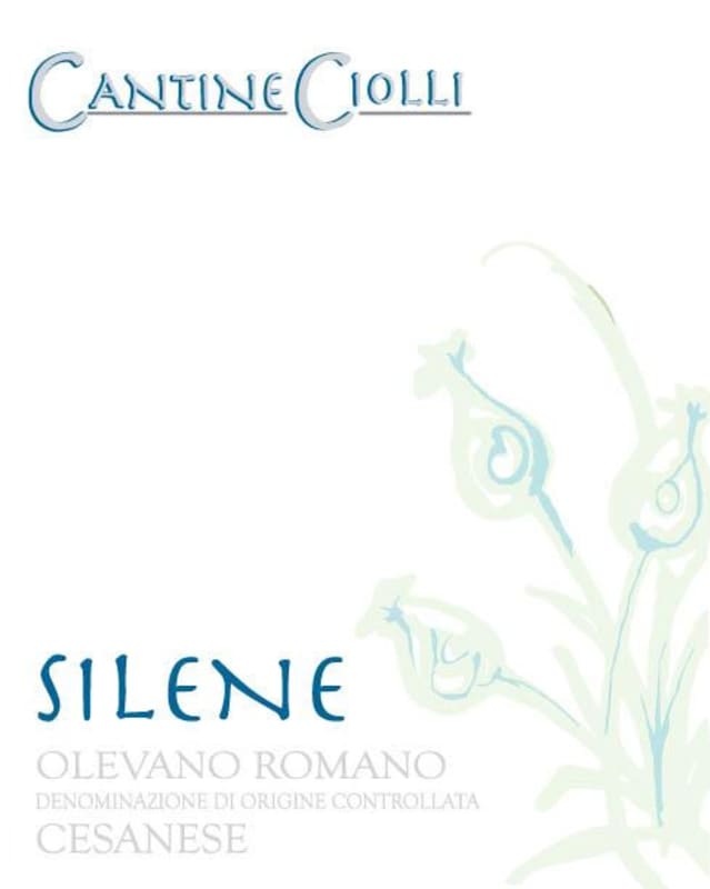 Cantina Damiano Ciolli Cesanese di Olevano Romano Silene 2012 Front Label