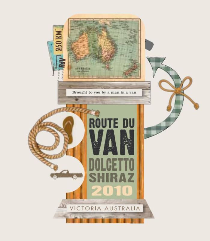 Route du Van Dolcetto Shiraz 2010 Front Label