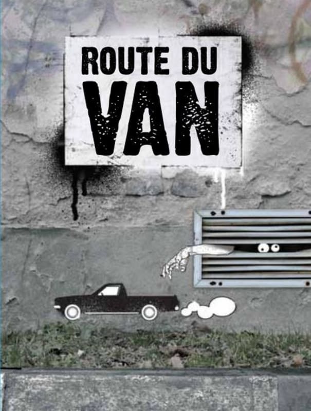 Route du Van Street Art Shiraz Cabernet 2013 Front Label