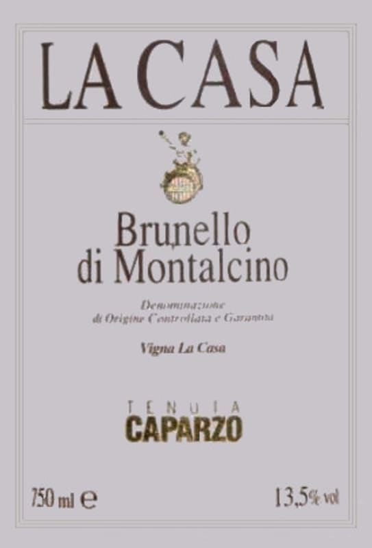 Caparzo Brunello di Montalcino Vigna La Casa 2003 Front Label