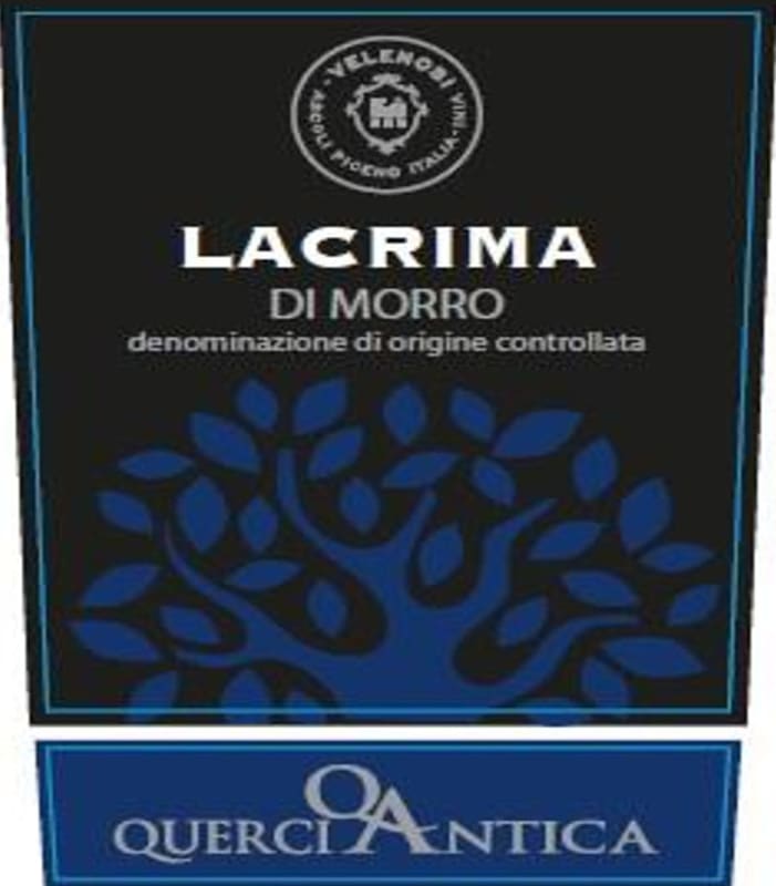 Velenosi Morro d'Alba Lacrima 2014 Front Label