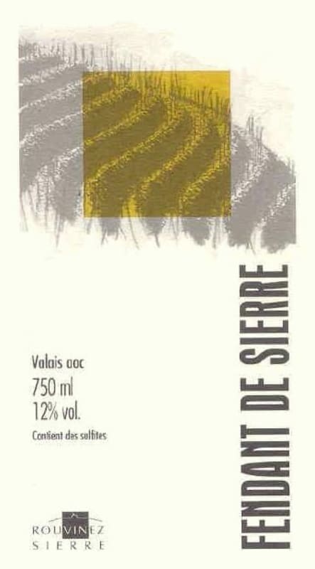 Rouvinez Vins Sierre Fendant de Sierre 2015 Front Label