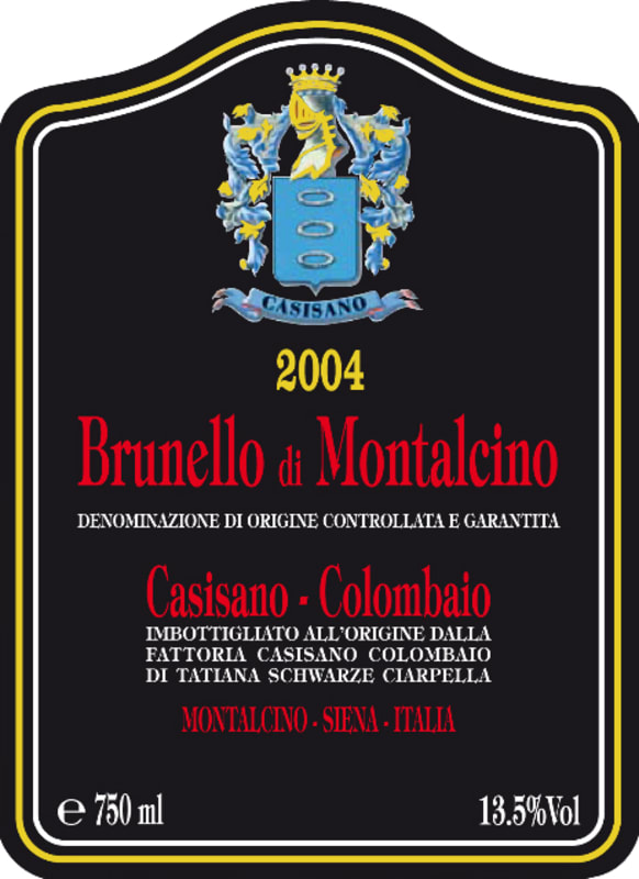 Casisano Brunello di Montalcino 2004 Front Label