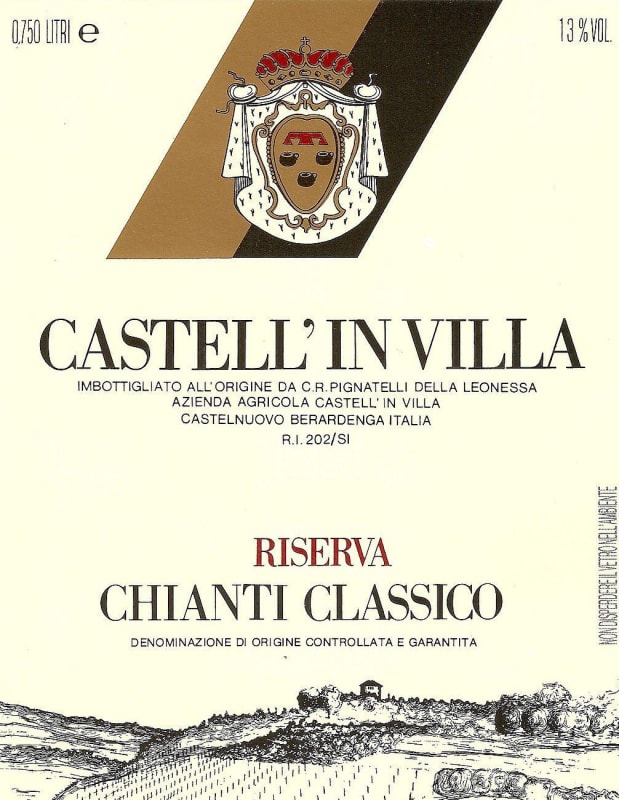 Castell'in Villa Chianti Classico Riserva 1995 Front Label
