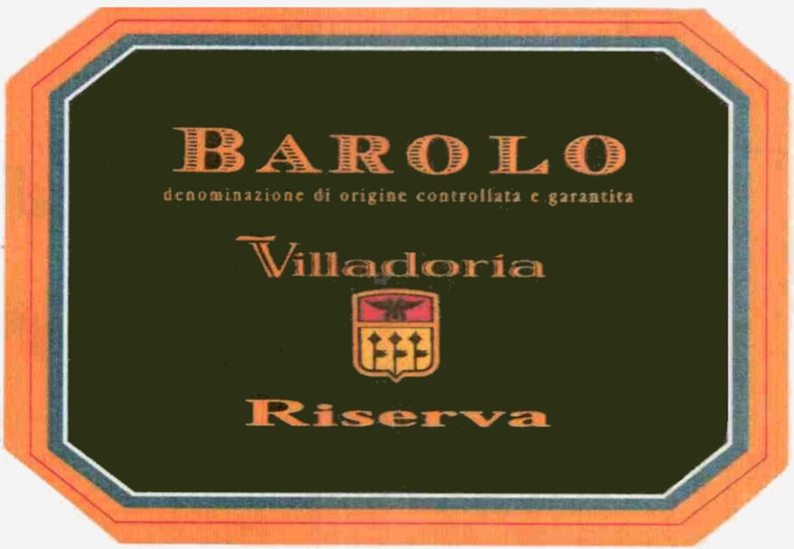 Villadoria Barolo Riserva 1996 Front Label