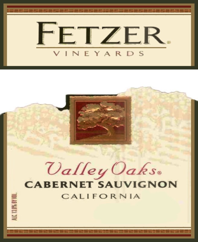 Fetzer Valley Oaks Cabernet Sauvignon 2003 Front Label