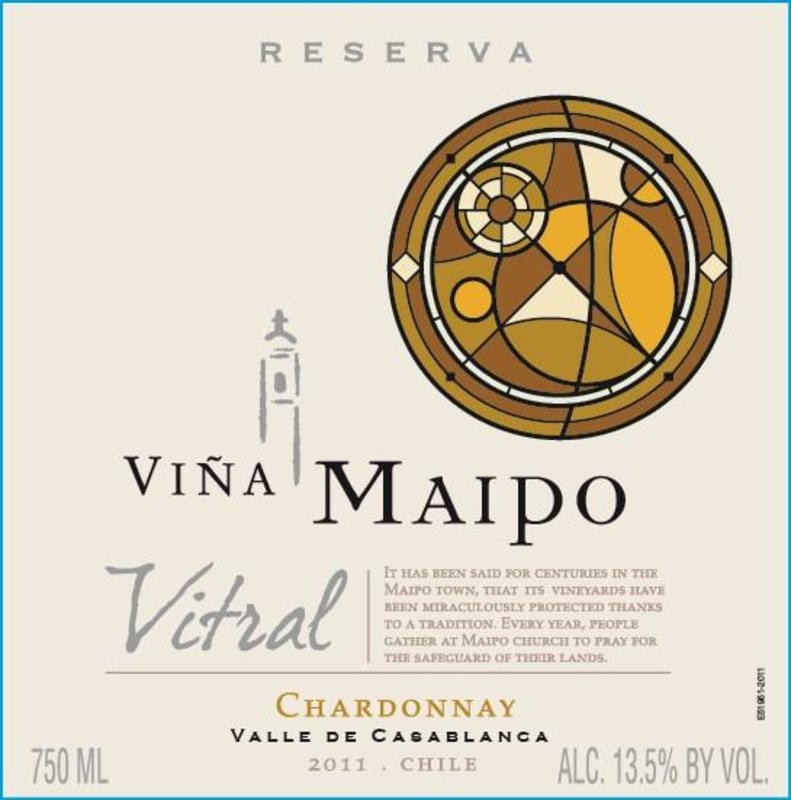 Vina Maipo Vitral Chardonnay 2011 Front Label