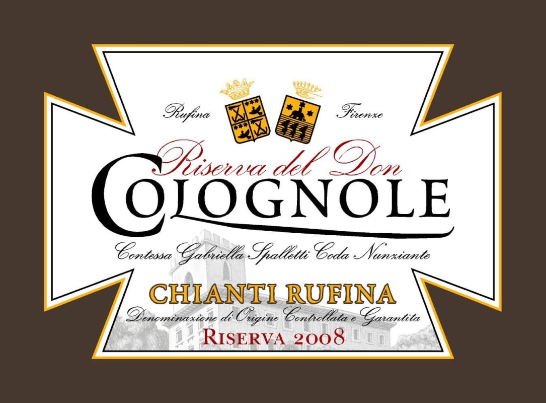 Colognole Chianti Rufina Riserva 2008 Front Label