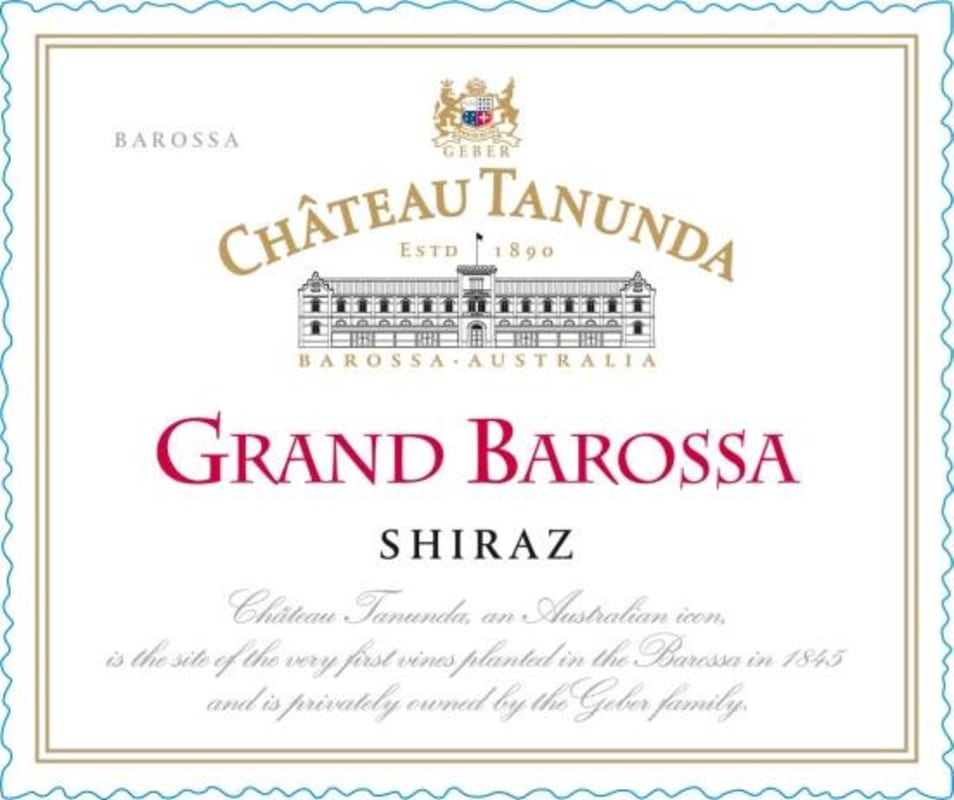 Chateau Tanunda Grand Barossa Shiraz 2011 Front Label