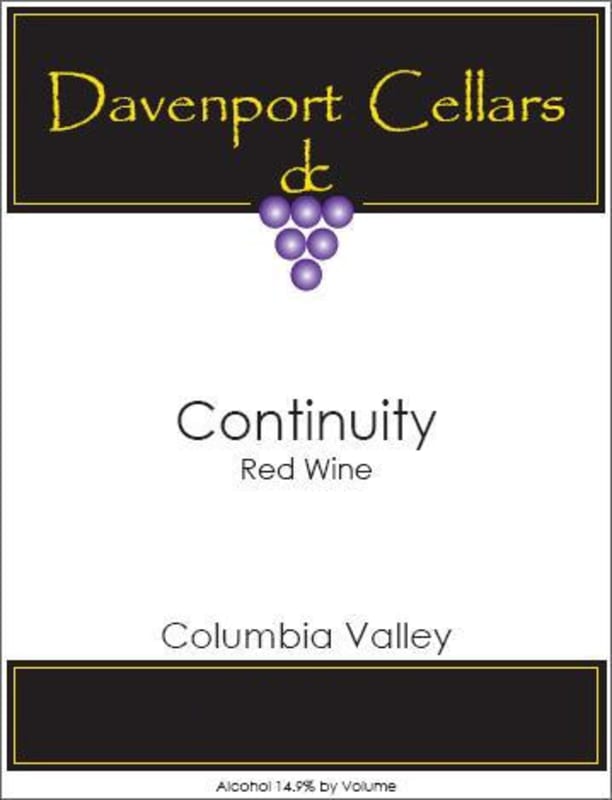 Davenport Cellars Continuity 2009 Front Label