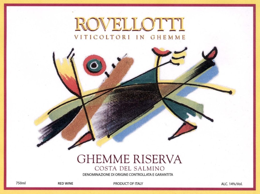 Rovellotti Ghemme Costa del Salmino Riserva 2008 Front Label