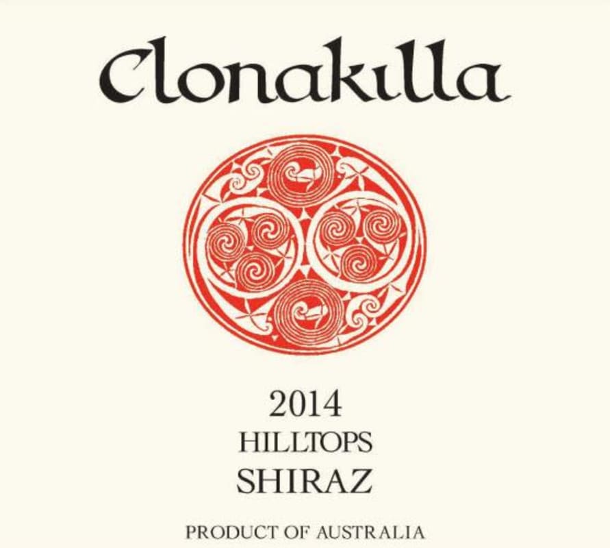 Clonakilla Hilltops Shiraz 2014 Front Label
