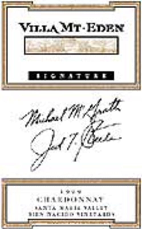 Villa Mt. Eden Signature Series Chardonnay 1999 Front Label