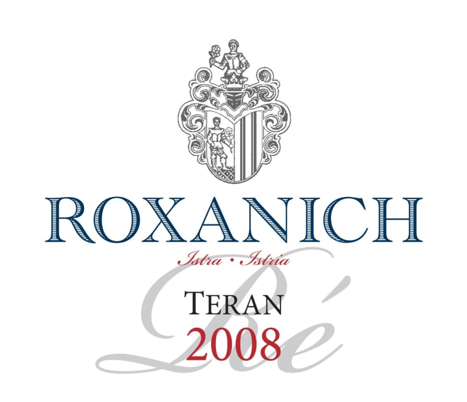 Roxanich Istria Teran 2008 Front Label