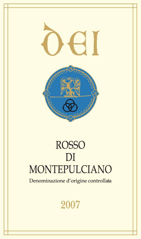 Dei Rosso di Montepulciano 2007 Front Label