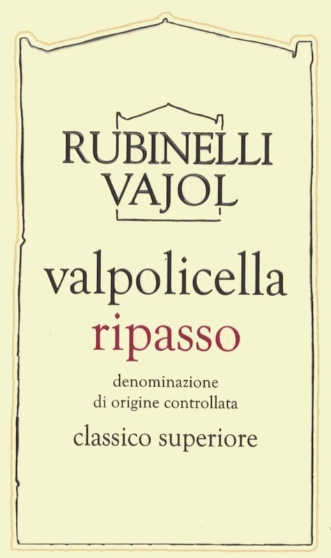 Rubinelli Vajol Valpolicella Ripasso Classico Superiore 2014 Front Label