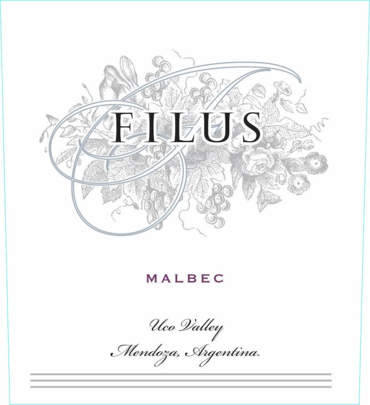 Filus Malbec 2012 Front Label