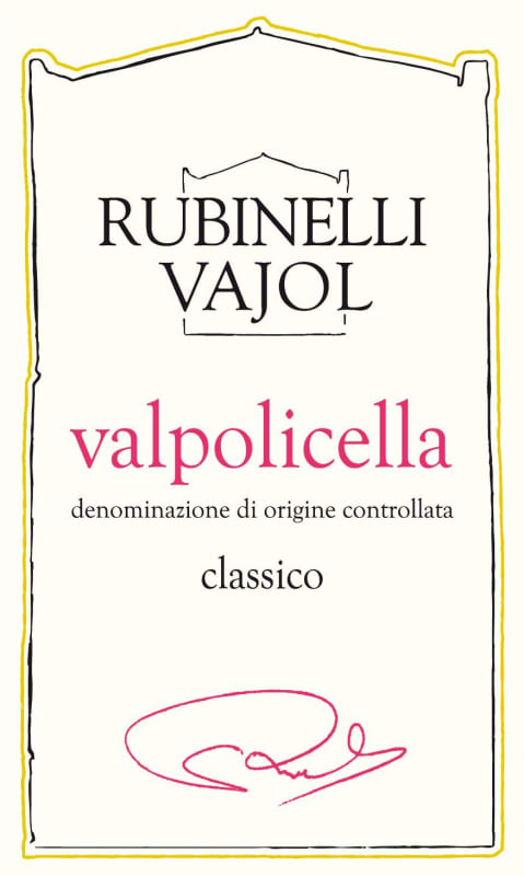 Rubinelli Vajol Valpolicella Classico 2010 Front Label