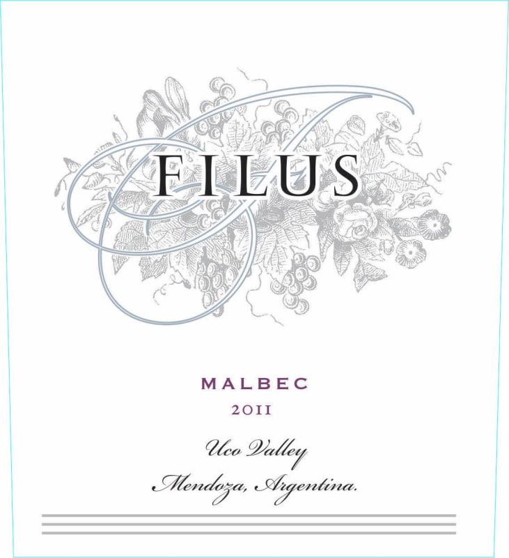 Filus Malbec 2011 Front Label