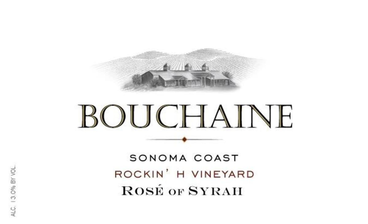 Bouchaine Rockin H Vineyard Rose of Syrah 2013 Front Label