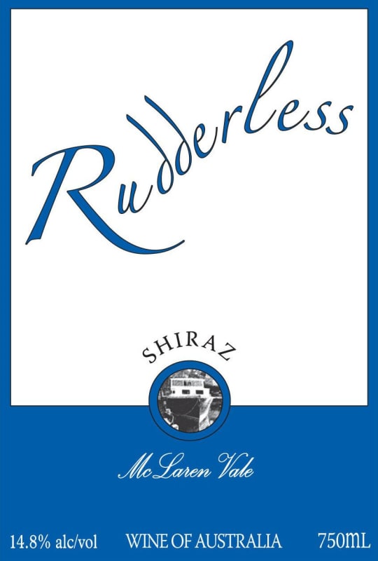 Rudderless Wines Shiraz 2007 Front Label