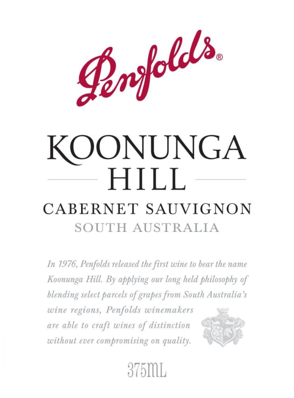 Penfolds Koonunga Hill Cabernet Sauvignon 2010 Front Label