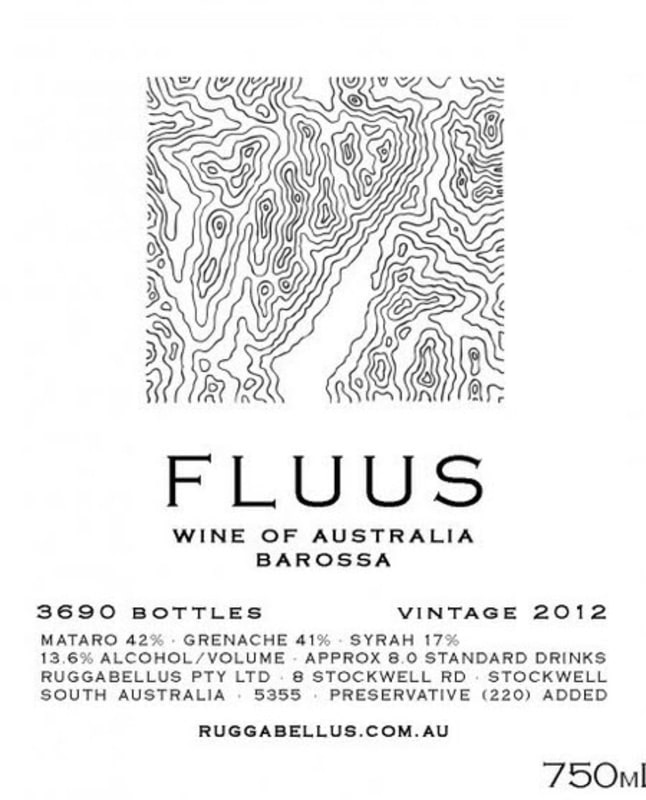 Ruggabellus Fluus 2012 Front Label