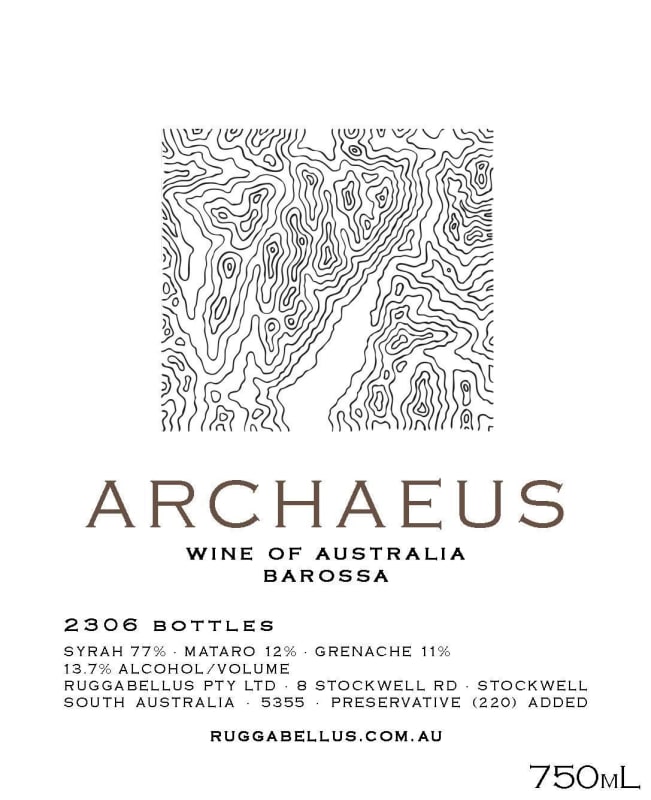 Ruggabellus Archaeus 2013 Front Label