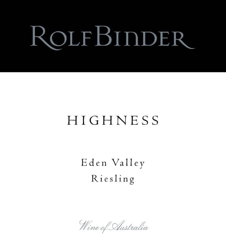 Rolf Binder Highness Riesling 2010 Front Label