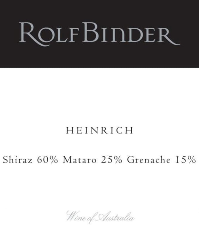 Rolf Binder Heinrich 2005 Front Label