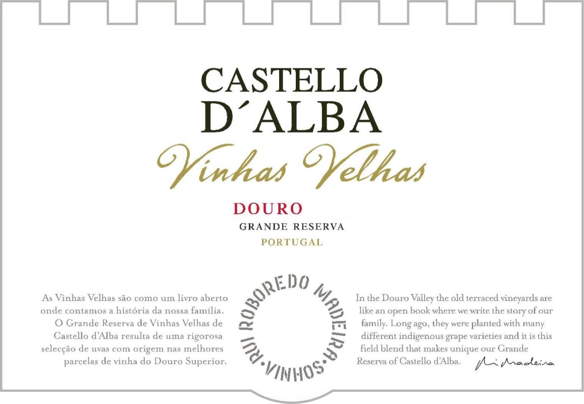 Rui Roboredo Madeira Castello d'Alba Vinhas Velhas Grande Reserva 2014 Front Label