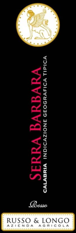 Russo & Longo Serra Barbara Rosso 2014 Front Label