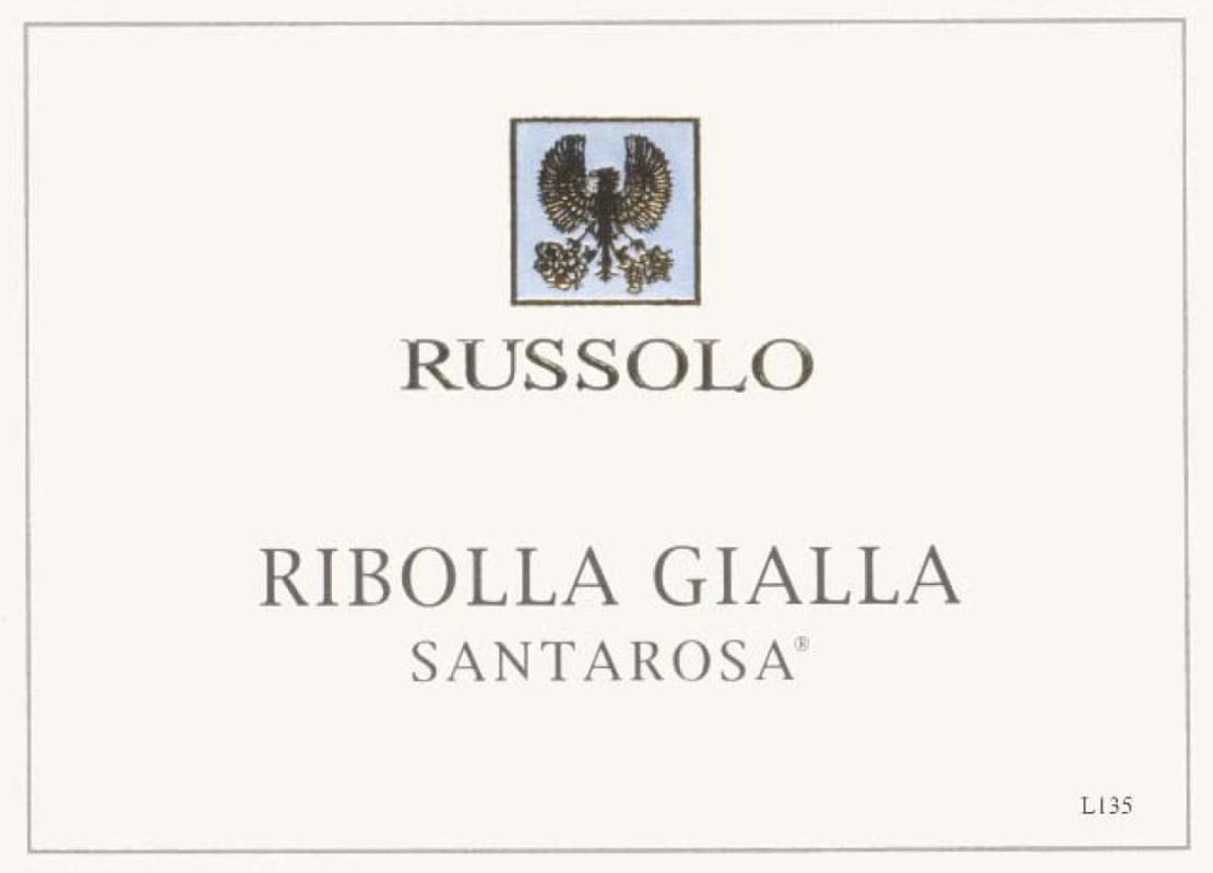 Russolo delle Venezie SantaRosa Ribolla Gialla 2014 Front Label