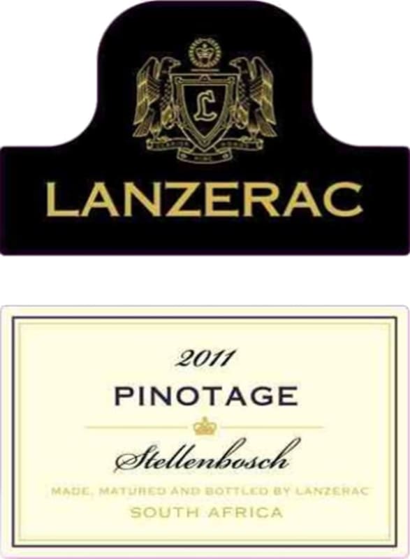 Lanzerac Pinotage 2011 Front Label