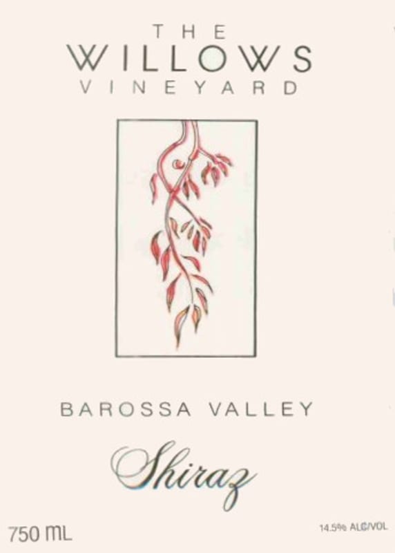 The Willows Barossa Valley Shiraz 2008 Front Label