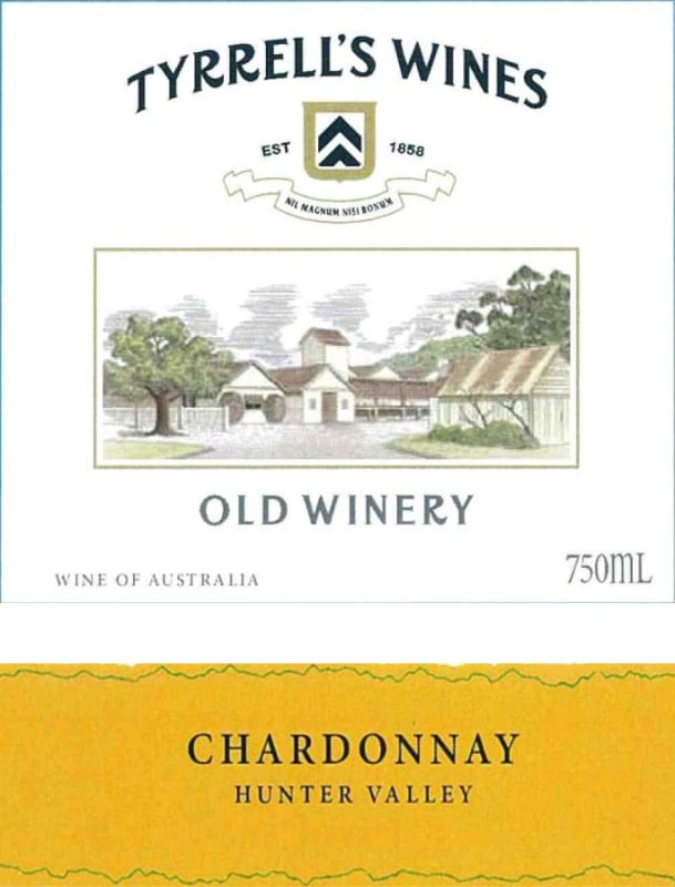 Tyrrell's Old Winery Chardonnay 2014 Front Label