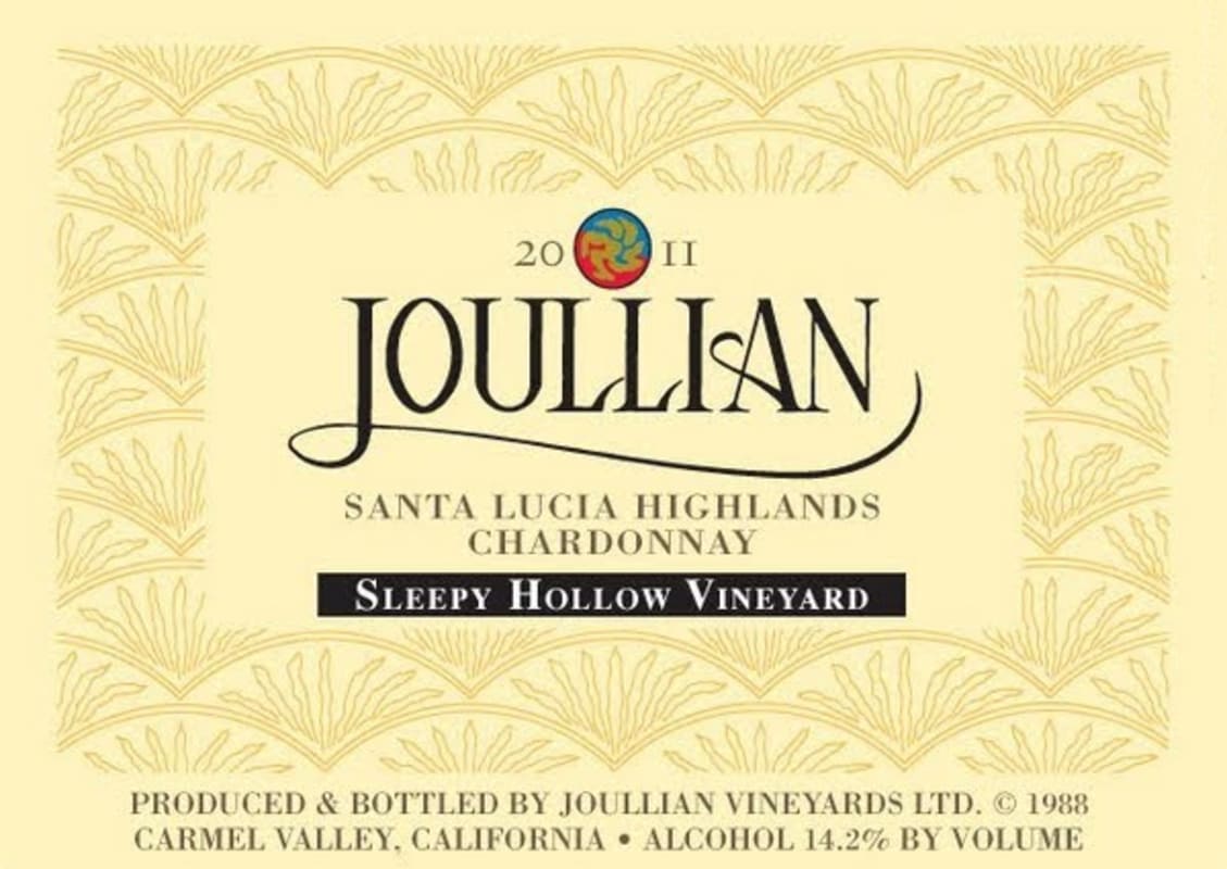 Joullian Sleepy Hollow Chardonnay 2011 Front Label