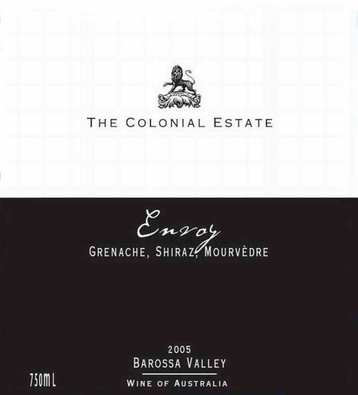 The Colonial Estate Barossa Valley Envoy 2005 Front Label