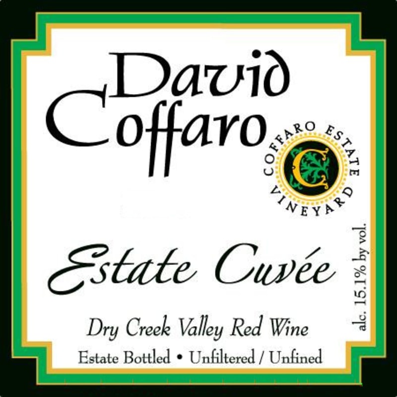 David Coffaro Estate Vineyard Cuvee 2013 Front Label