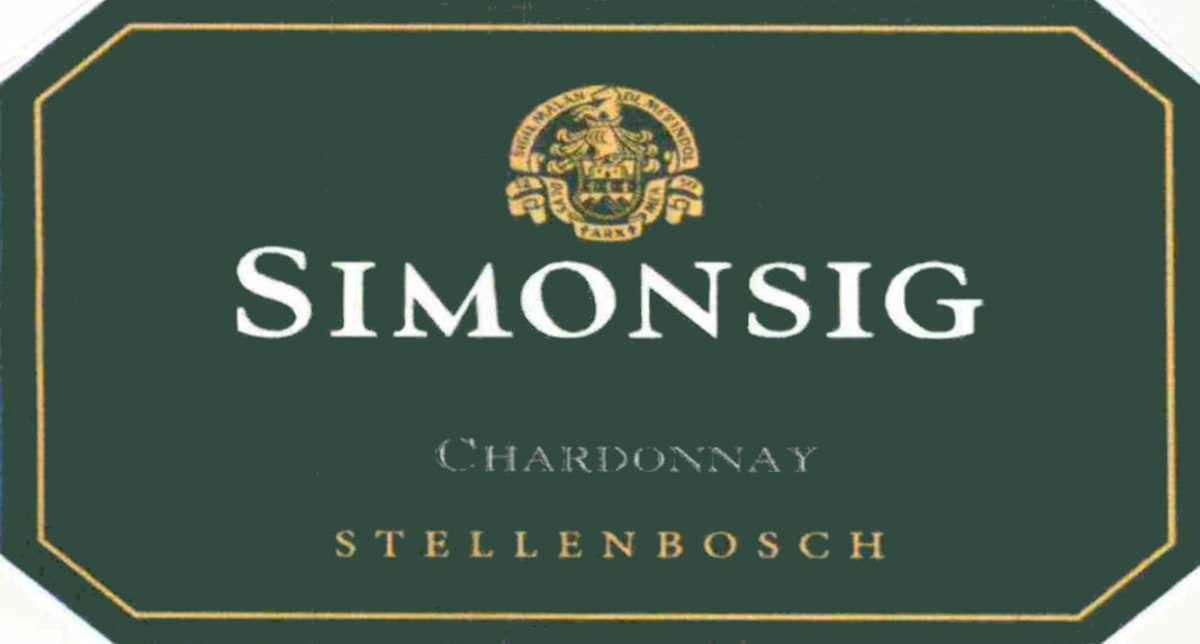 Simonsig Chardonnay 2014 Front Label