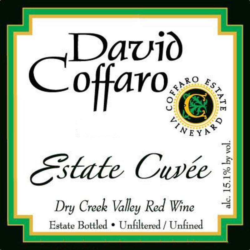 David Coffaro Estate Vineyard Cuvee 2016 Front Label