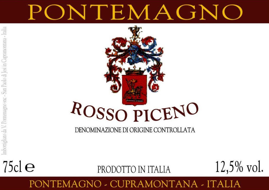 Pontemagno Rosso Piceno 2013 Front Label