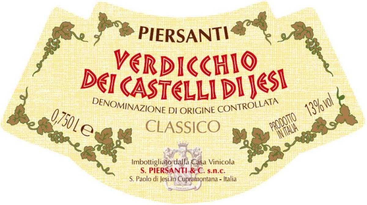 Piersanti Vini Ori di Verdicchio dei Castelli di Jesi Classico 2014 Front Label