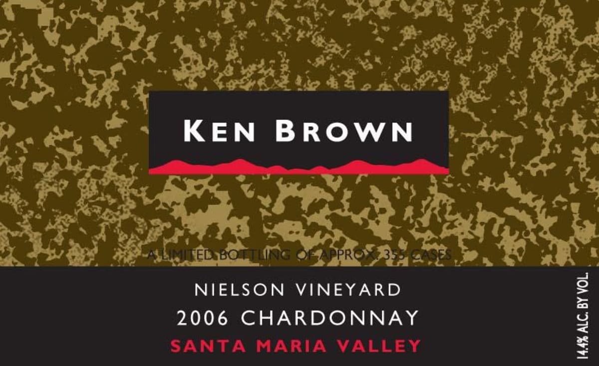 Ken Brown Nielson Vineyard Chardonnay 2006 Front Label