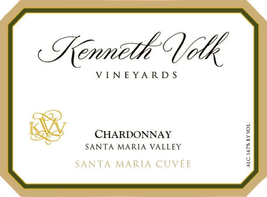 Kenneth Volk Santa Maria Cuvee Chardonnay 2014 Front Label