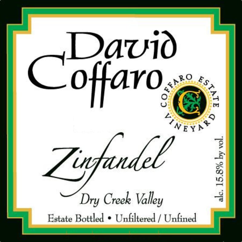 David Coffaro Estate Vineyard Zinfandel 2014 Front Label