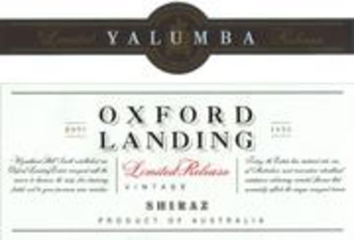 Oxford Landing Limited Release Shiraz 1999 Front Label