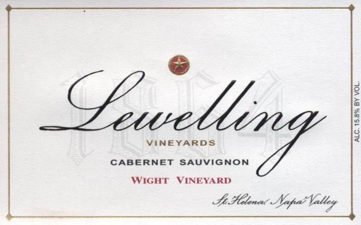 Lewelling Wight Vineyard Cabernet Sauvignon 2012 Front Label