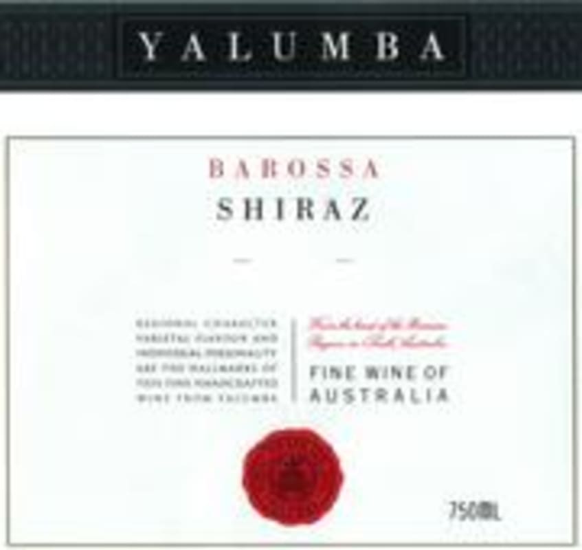 Yalumba Barossa Shiraz 1999 Front Label